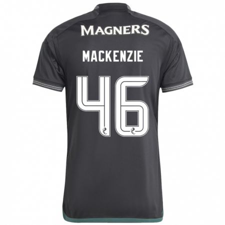 Kandiny Homme Maillot Magnus Mackenzie #46 Noir Tenues Extérieur 2023/24 T-Shirt