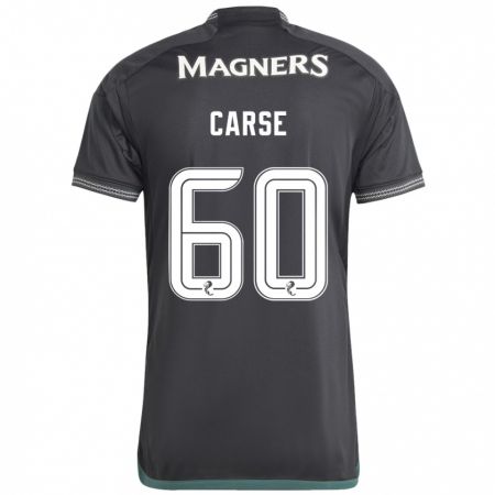 Kandiny Homme Maillot Mackenzie Carse #60 Noir Tenues Extérieur 2023/24 T-Shirt