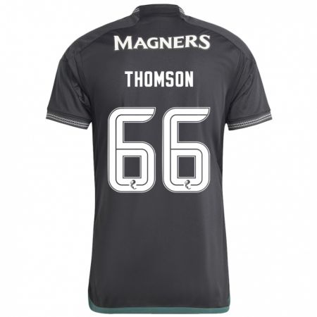 Kandiny Homme Maillot Corey Thomson #66 Noir Tenues Extérieur 2023/24 T-Shirt