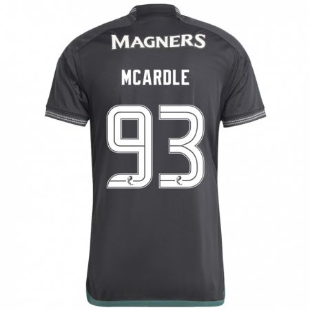 Kandiny Homme Maillot Sean Mcardle #93 Noir Tenues Extérieur 2023/24 T-Shirt