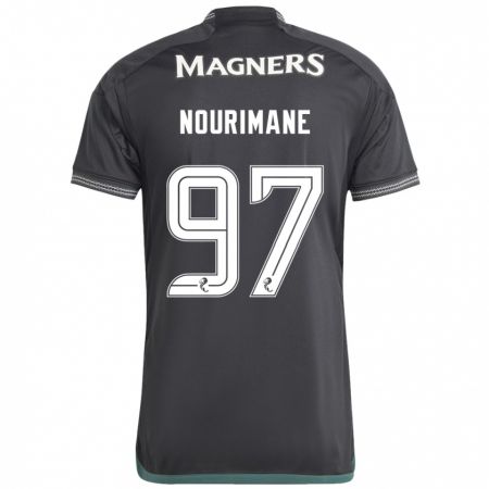 Kandiny Homme Maillot Addi Nourimane #97 Noir Tenues Extérieur 2023/24 T-Shirt