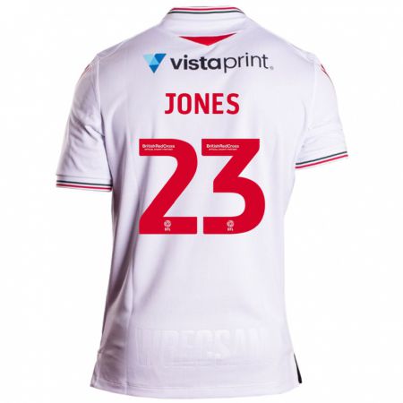 Kandiny Homme Maillot Ruby Jones #23 Blanc Tenues Extérieur 2023/24 T-Shirt