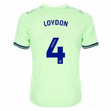 Kandiny Homme Maillot Abi Loydon #4 Marin Tenues Extérieur 2023/24 T-Shirt