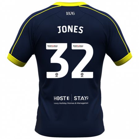Kandiny Homme Maillot Jamie Jones #32 Marin Tenues Extérieur 2023/24 T-Shirt