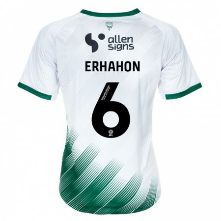 Kandiny Homme Maillot Ethan Erhahon #6 Blanc Tenues Extérieur 2023/24 T-Shirt
