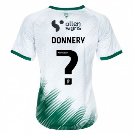 Kandiny Homme Maillot Julian Donnery #0 Blanc Tenues Extérieur 2023/24 T-Shirt