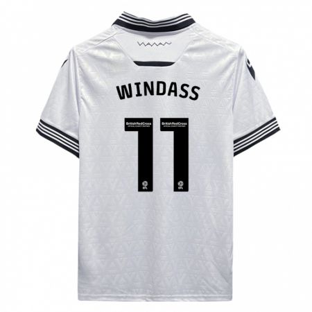 Kandiny Homme Maillot Josh Windass #11 Blanc Tenues Extérieur 2023/24 T-Shirt