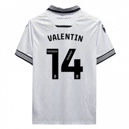 Kandiny Homme Maillot Pol Valentín #14 Blanc Tenues Extérieur 2023/24 T-Shirt
