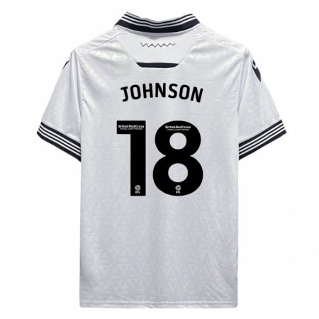Kandiny Homme Maillot Marvin Johnson #18 Blanc Tenues Extérieur 2023/24 T-Shirt