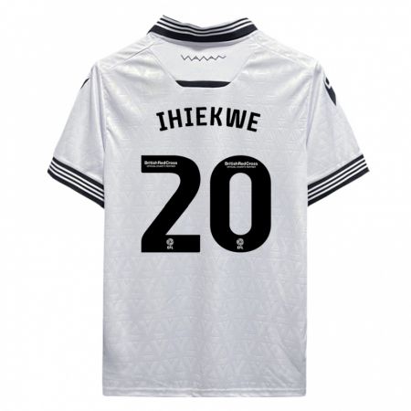 Kandiny Homme Maillot Michael Ihiekwe #20 Blanc Tenues Extérieur 2023/24 T-Shirt