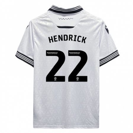 Kandiny Homme Maillot Jeff Hendrick #22 Blanc Tenues Extérieur 2023/24 T-Shirt
