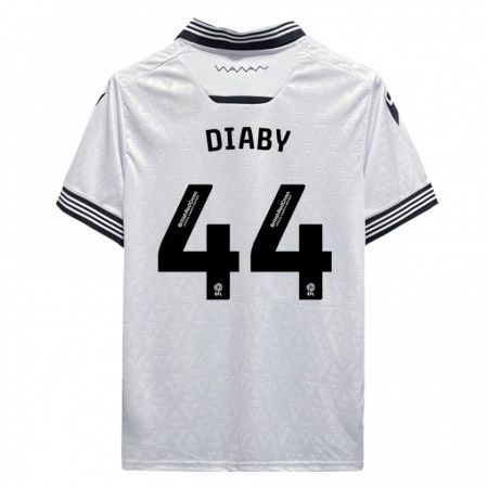 Kandiny Homme Maillot Momo Diaby #44 Blanc Tenues Extérieur 2023/24 T-Shirt