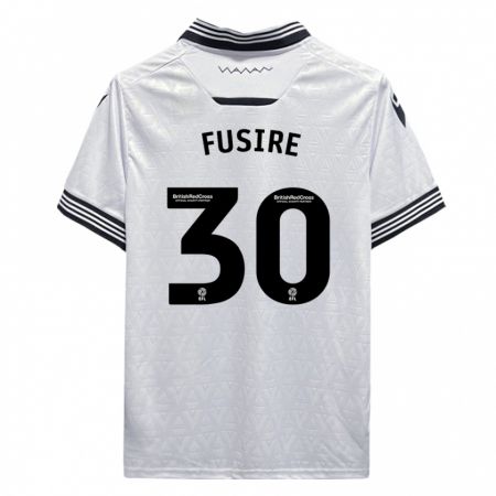Kandiny Homme Maillot Sean Fusire #30 Blanc Tenues Extérieur 2023/24 T-Shirt