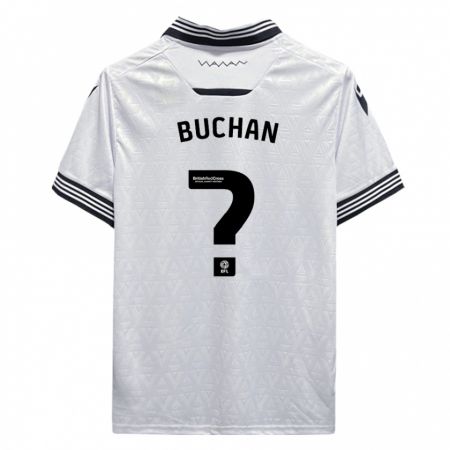 Kandiny Homme Maillot Jay Buchan #0 Blanc Tenues Extérieur 2023/24 T-Shirt