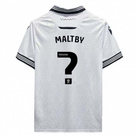 Kandiny Homme Maillot Mackenzie Maltby #0 Blanc Tenues Extérieur 2023/24 T-Shirt