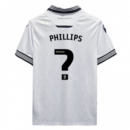 Kandiny Homme Maillot Jack Phillips #0 Blanc Tenues Extérieur 2023/24 T-Shirt
