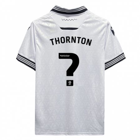 Kandiny Homme Maillot Jarvis Thornton #0 Blanc Tenues Extérieur 2023/24 T-Shirt