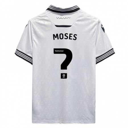 Kandiny Homme Maillot Devlan Moses #0 Blanc Tenues Extérieur 2023/24 T-Shirt