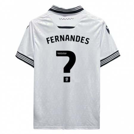 Kandiny Homme Maillot Bruno Fernandes #0 Blanc Tenues Extérieur 2023/24 T-Shirt