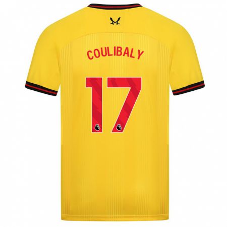 Kandiny Homme Maillot Ismaila Coulibaly #17 Jaune Tenues Extérieur 2023/24 T-Shirt