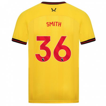 Kandiny Homme Maillot Joshua Smith #36 Jaune Tenues Extérieur 2023/24 T-Shirt