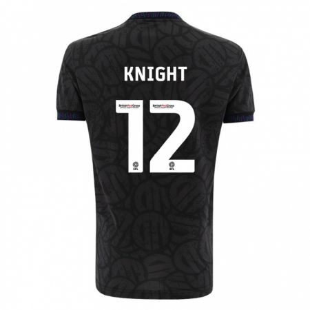 Kandiny Homme Maillot Jason Knight #12 Noir Tenues Extérieur 2023/24 T-Shirt