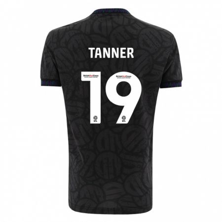 Kandiny Homme Maillot George Tanner #19 Noir Tenues Extérieur 2023/24 T-Shirt