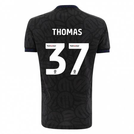 Kandiny Homme Maillot Olly Thomas #37 Noir Tenues Extérieur 2023/24 T-Shirt