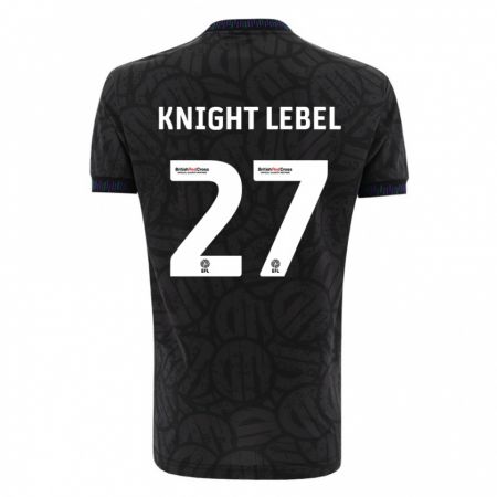 Kandiny Homme Maillot Jamie Knight-Lebel #27 Noir Tenues Extérieur 2023/24 T-Shirt