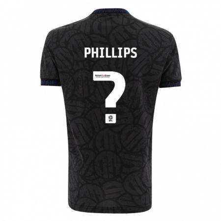 Kandiny Homme Maillot Billy Phillips #0 Noir Tenues Extérieur 2023/24 T-Shirt
