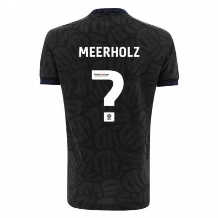 Kandiny Homme Maillot Jed Meerholz #0 Noir Tenues Extérieur 2023/24 T-Shirt