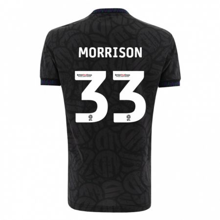 Kandiny Homme Maillot Elijah Morrison #33 Noir Tenues Extérieur 2023/24 T-Shirt