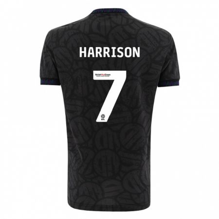 Kandiny Homme Maillot Abi Harrison #7 Noir Tenues Extérieur 2023/24 T-Shirt