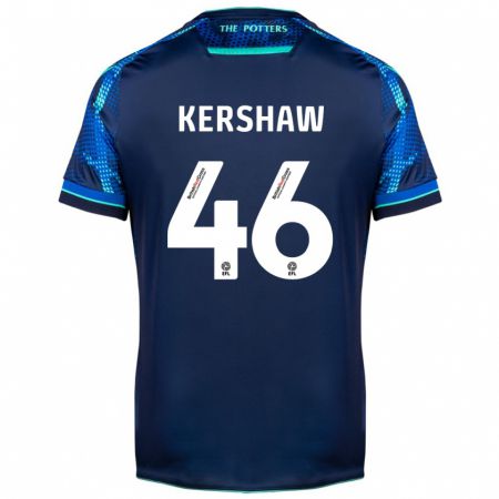 Kandiny Homme Maillot Ben Kershaw #46 Marin Tenues Extérieur 2023/24 T-Shirt