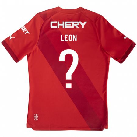 Kandiny Homme Maillot Vasco León #0 Rouge Tenues Extérieur 2023/24 T-Shirt