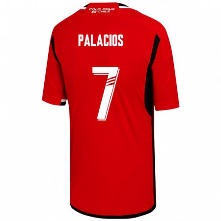 Kandiny Homme Maillot Carlos Palacios #7 Rouge Tenues Extérieur 2023/24 T-Shirt