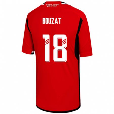 Kandiny Homme Maillot Agustín Bouzat #18 Rouge Tenues Extérieur 2023/24 T-Shirt
