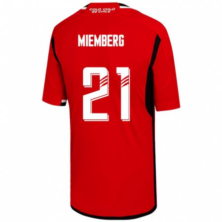 Kandiny Homme Maillot Erick Wiemberg #21 Rouge Tenues Extérieur 2023/24 T-Shirt
