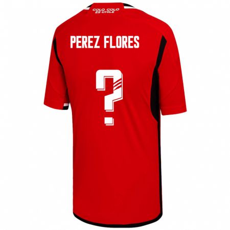 Kandiny Homme Maillot Benjamín Pérez Flores #0 Rouge Tenues Extérieur 2023/24 T-Shirt