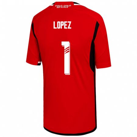 Kandiny Homme Maillot Yessenia López #1 Rouge Tenues Extérieur 2023/24 T-Shirt