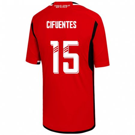 Kandiny Homme Maillot Anaís Cifuentes #15 Rouge Tenues Extérieur 2023/24 T-Shirt
