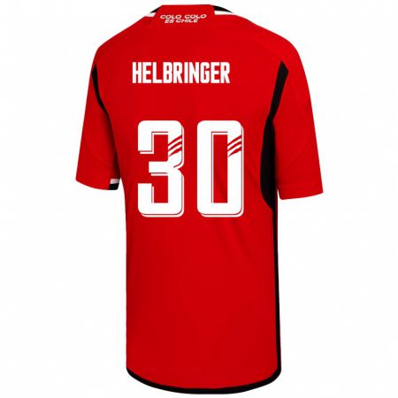 Kandiny Homme Maillot Aixa Helbringer #30 Rouge Tenues Extérieur 2023/24 T-Shirt