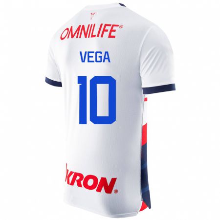 Kandiny Homme Maillot Alexis Vega #10 Blanc Tenues Extérieur 2023/24 T-Shirt