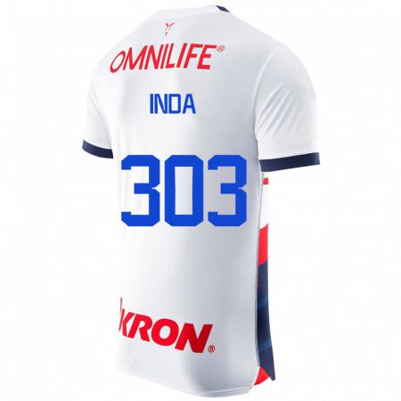 Kandiny Homme Maillot Samir Inda #303 Blanc Tenues Extérieur 2023/24 T-Shirt