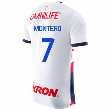Kandiny Homme Maillot Casandra Montero #7 Blanc Tenues Extérieur 2023/24 T-Shirt