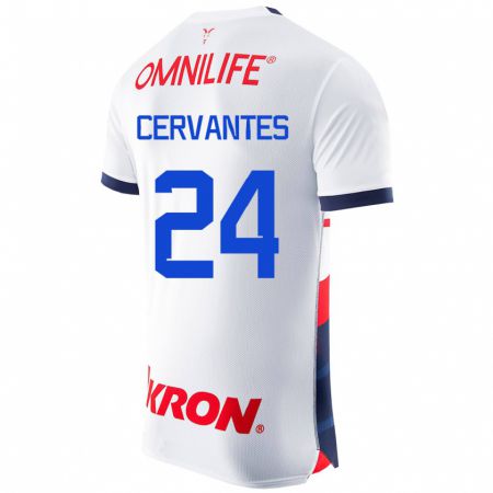 Kandiny Homme Maillot Alicia Cervantes #24 Blanc Tenues Extérieur 2023/24 T-Shirt