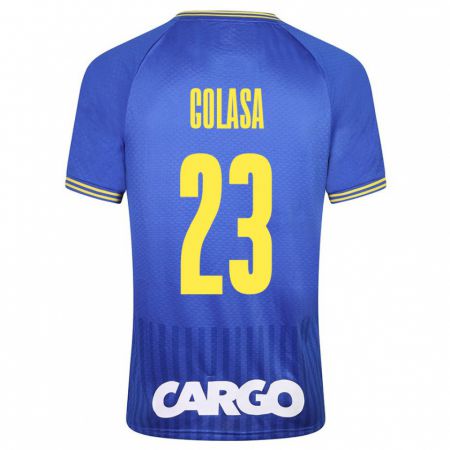 Kandiny Homme Maillot Eyal Golasa #23 Bleu Tenues Extérieur 2023/24 T-Shirt