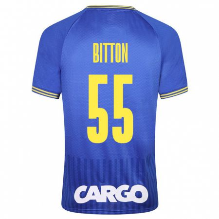 Kandiny Homme Maillot Nir Bitton #55 Bleu Tenues Extérieur 2023/24 T-Shirt