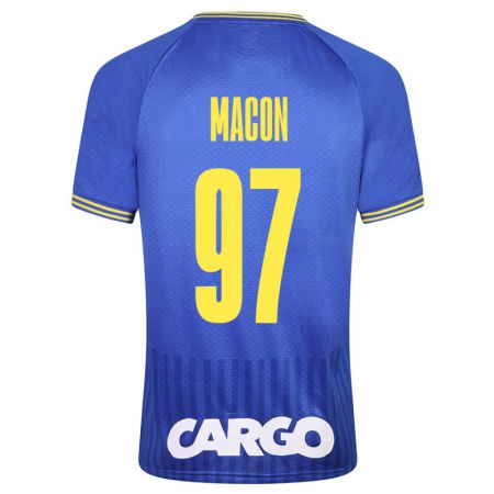 Kandiny Homme Maillot Yvann Maçon #97 Bleu Tenues Extérieur 2023/24 T-Shirt