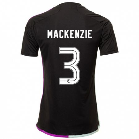 Kandiny Homme Maillot Jack Mackenzie #3 Noir Tenues Extérieur 2023/24 T-Shirt